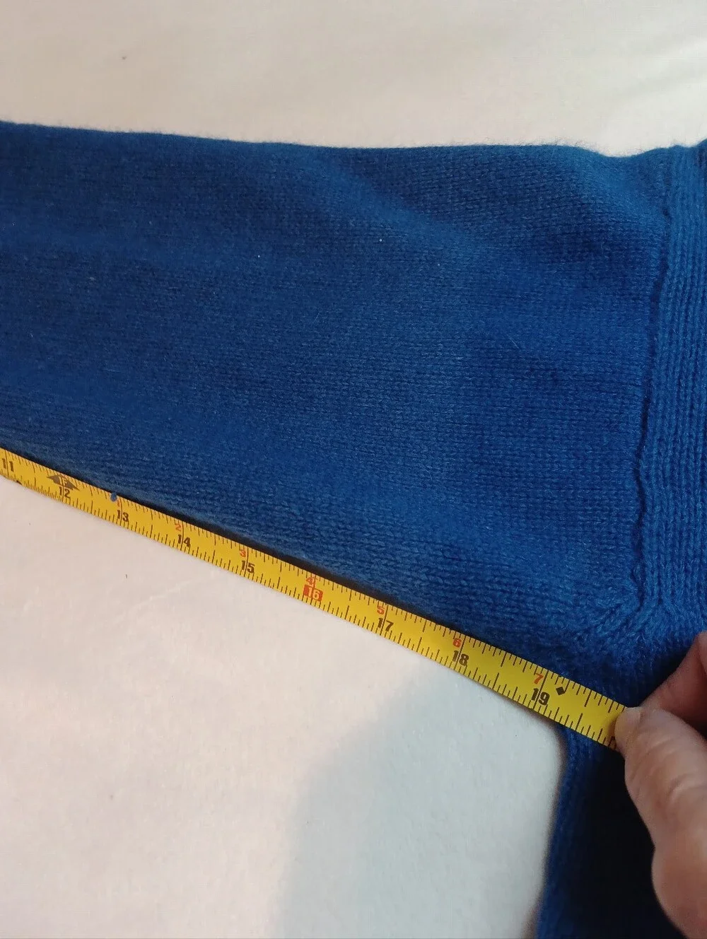 vintage quri angora lambswool blue collared pullover sweater size s